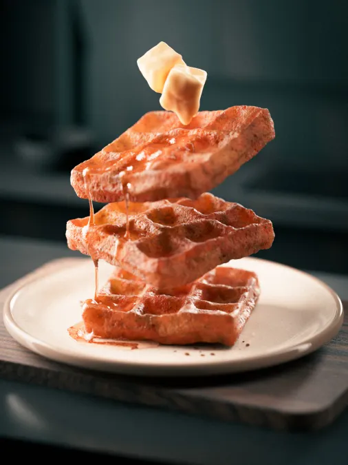 waffle-honey — 3D food render